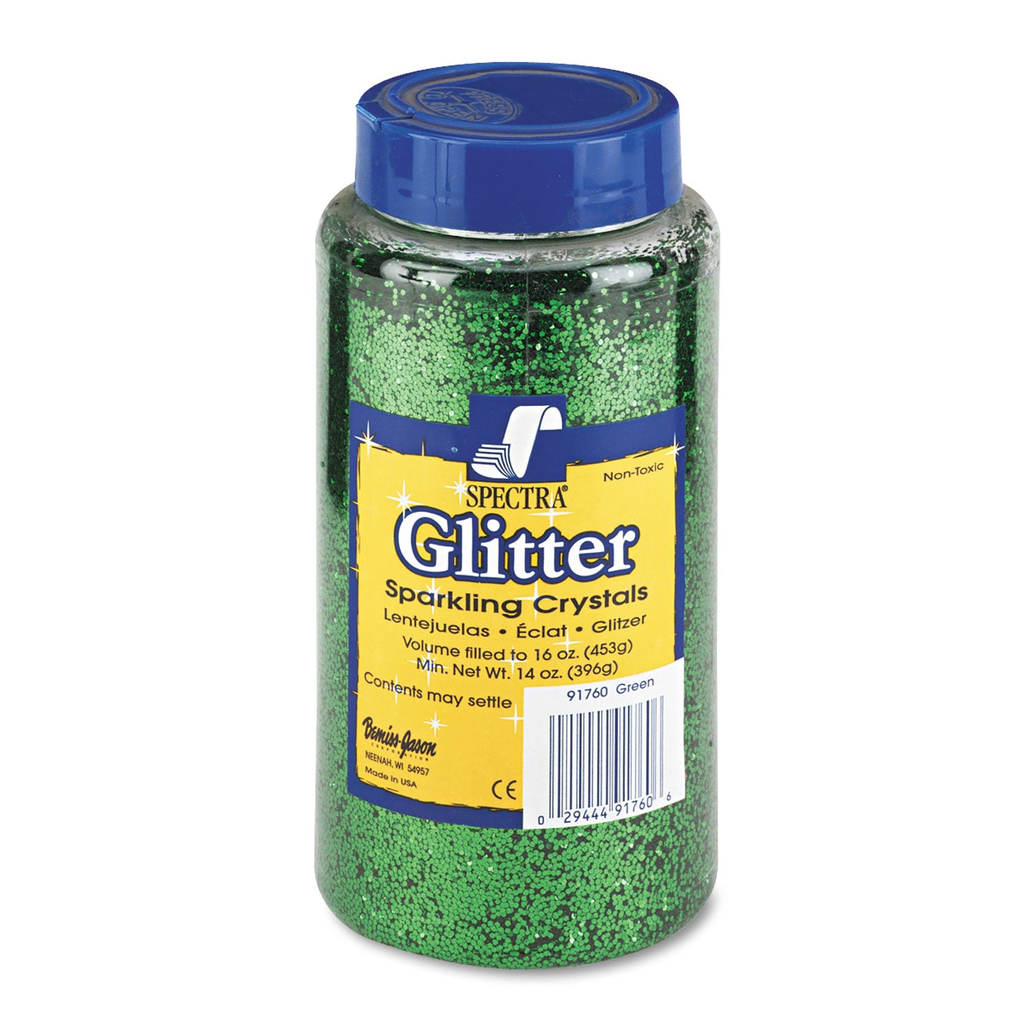 Spectra Glitter Sparkling Crystals - 1 Color(s) - Green - 16 oz - 1 Each