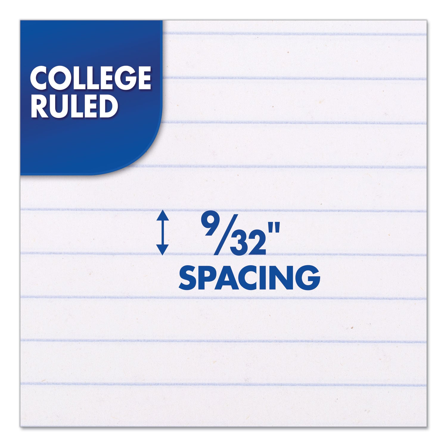 Mead One-subject Spiral Notebook - 100 Sheets - Spiral - College Ruled Front Ruling - 8" x 10 1/2" Sheet Size x 8" Width x 10.5" Length - White Paper - Back Board - 1 Each