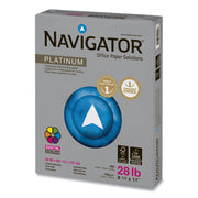Navigator Platinum Office Multipurpose Paper - Bright White - 99 Brightness - Letter - 8 1/2" x 11" - 28 lb Basis Weight - Smooth - Jam-free - Bright White - 500 Sheets per Ream - 5 / Carton