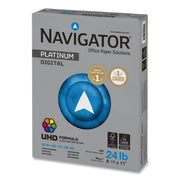 Navigator Platinum Superior Productivity Multipurpose Paper - Silky Touch - Bright White - 99 Brightness - 96% Opacity - Letter - 8 1/2" x 11" - 24 lb Basis Weight - Extra Smooth - Jam-free - Bright White - 500 Sheets per Ream - 10 / Carton