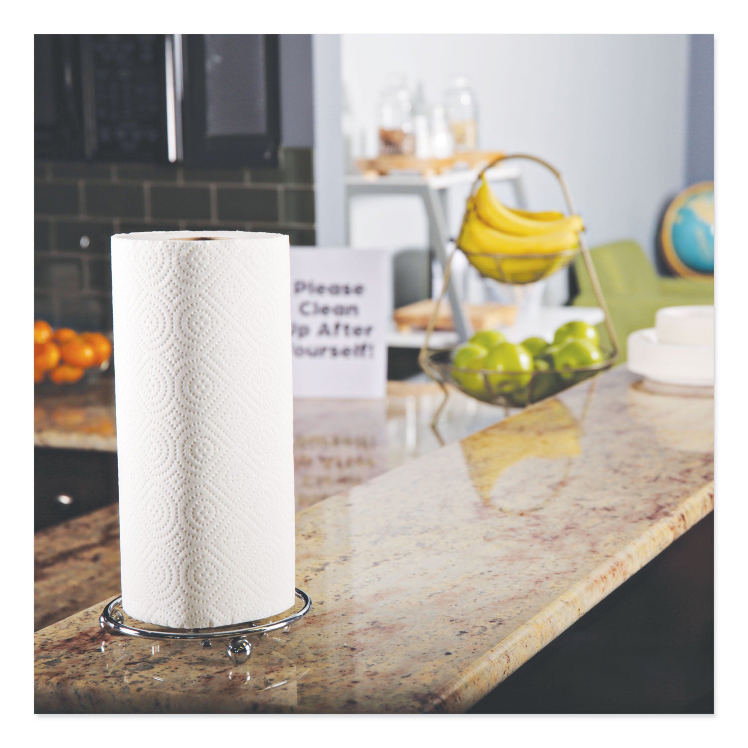 Kitchen Roll Towels, 2-Ply, 11 x 8.5, White, 85/Roll, 30 Rolls/Carton
