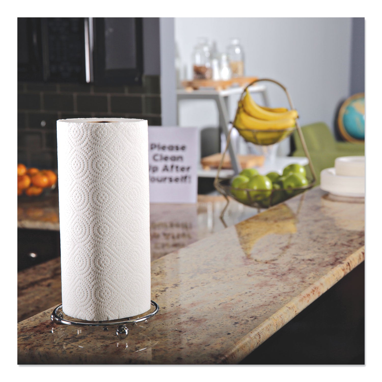 Kitchen Roll Towels, 2-Ply, 11 x 8.8, White, 100/Roll, 30 Rolls/Carton