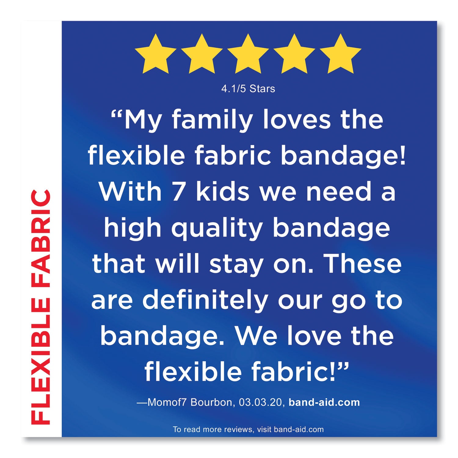 Band-Aid Flexible Fabric Adhesive Bandages - 100 - 1" Width - Beige - Fabric - 100 / Box