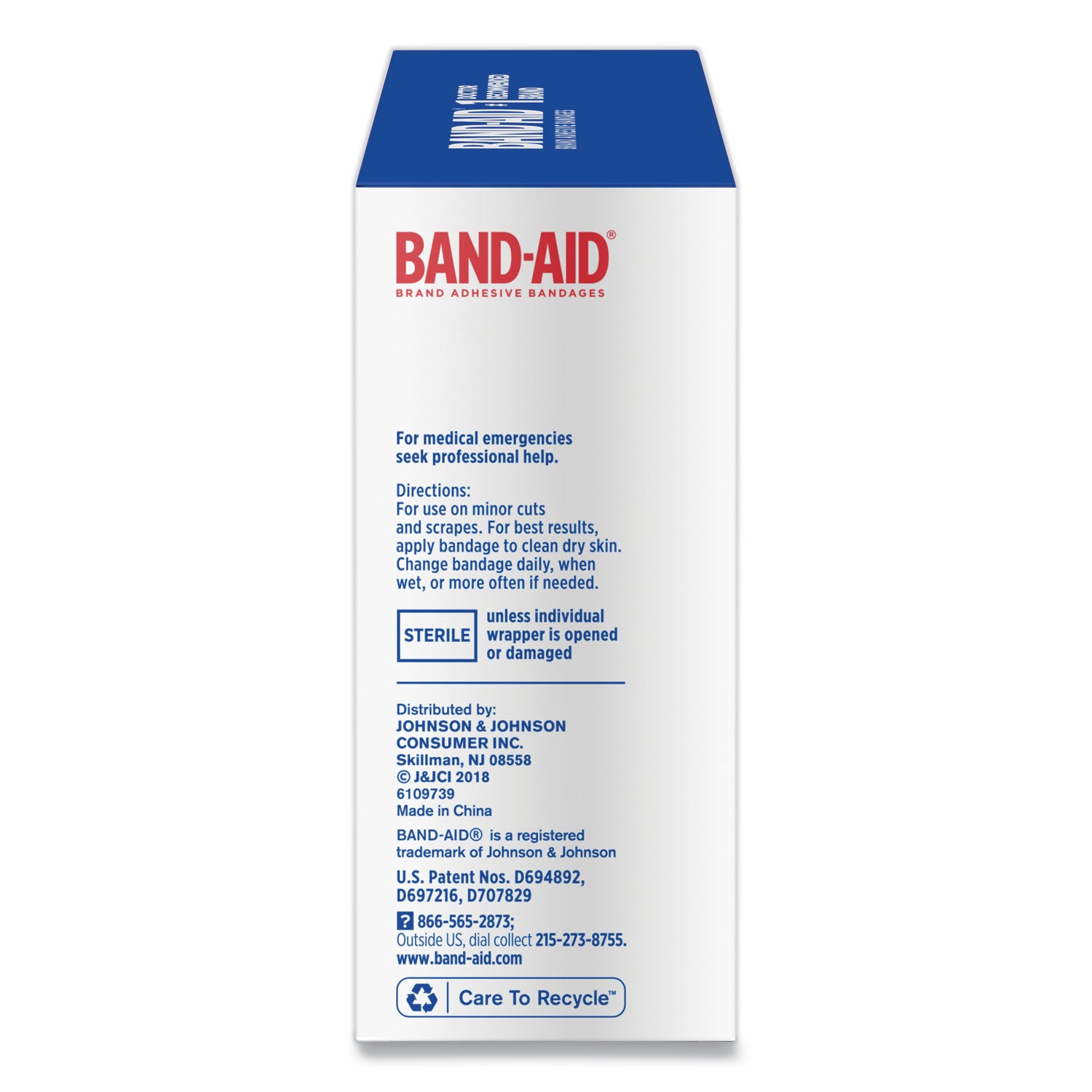 Band-Aid Flexible Fabric Adhesive Bandages - 100 - 1" Width - Beige - Fabric - 100 / Box