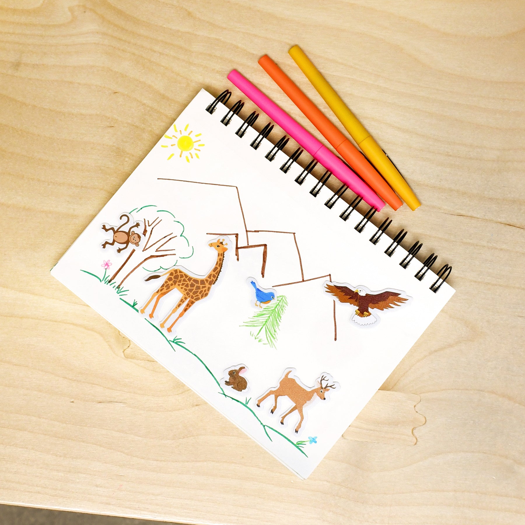 Foam Stickers - Animals - Pack of 168