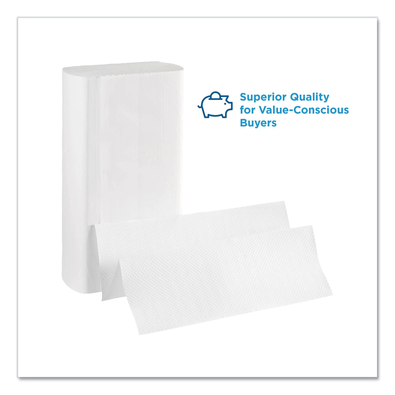 Pacific Blue Select Multifold Premium Paper Towels - 1 Ply - 9.20" Width x 9.40" Length - White - Paper - 250/Pack - 16 / Carton