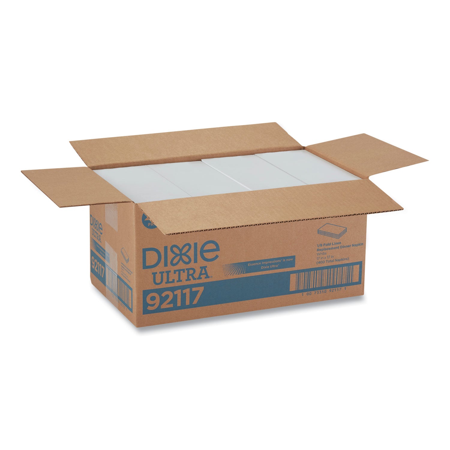1 Ply - 17" Width x 17" Length - White - Paper - 100/Box - 4 / Carton