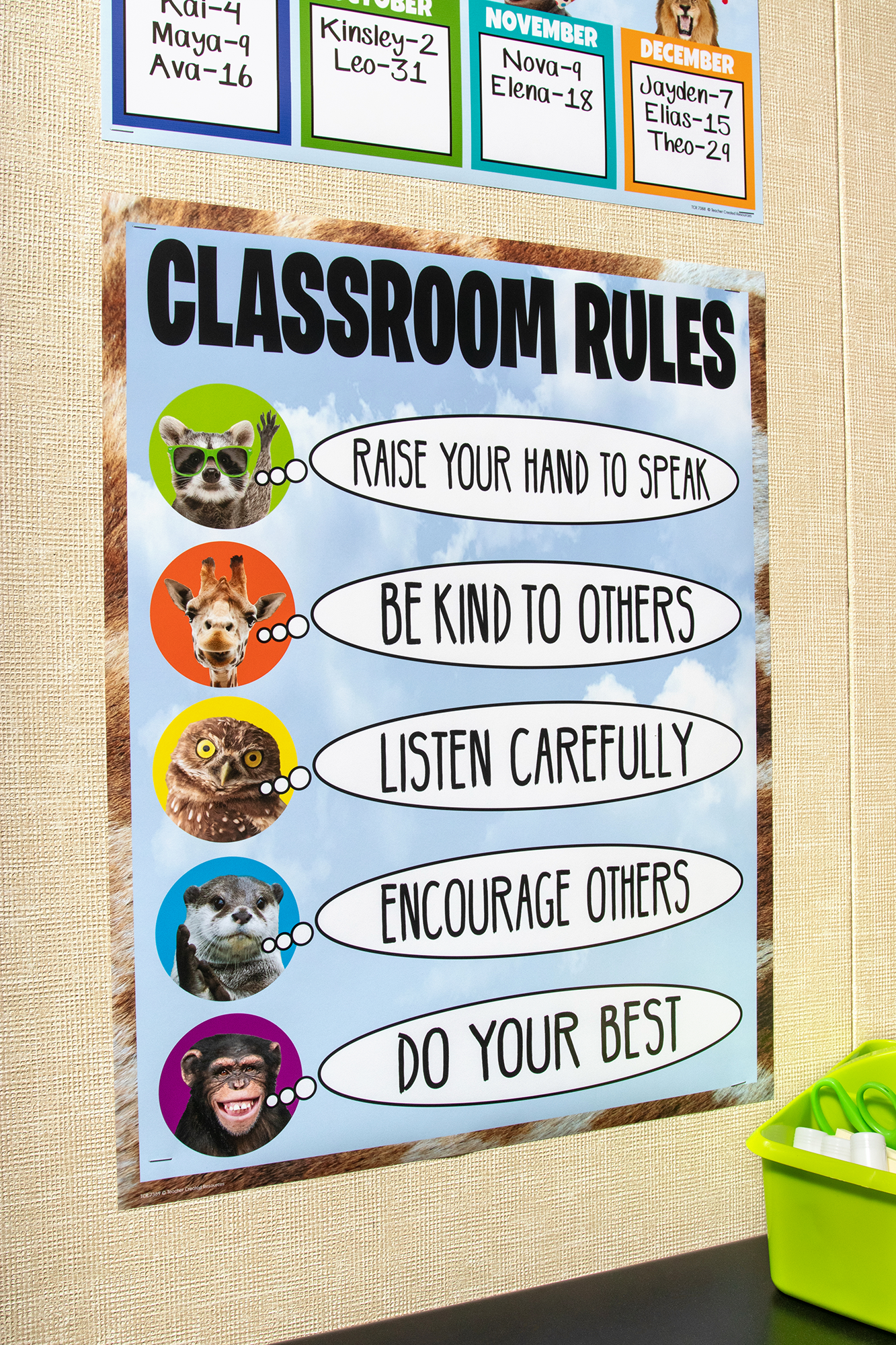 Go Wild Animals Classroom Rules Chart