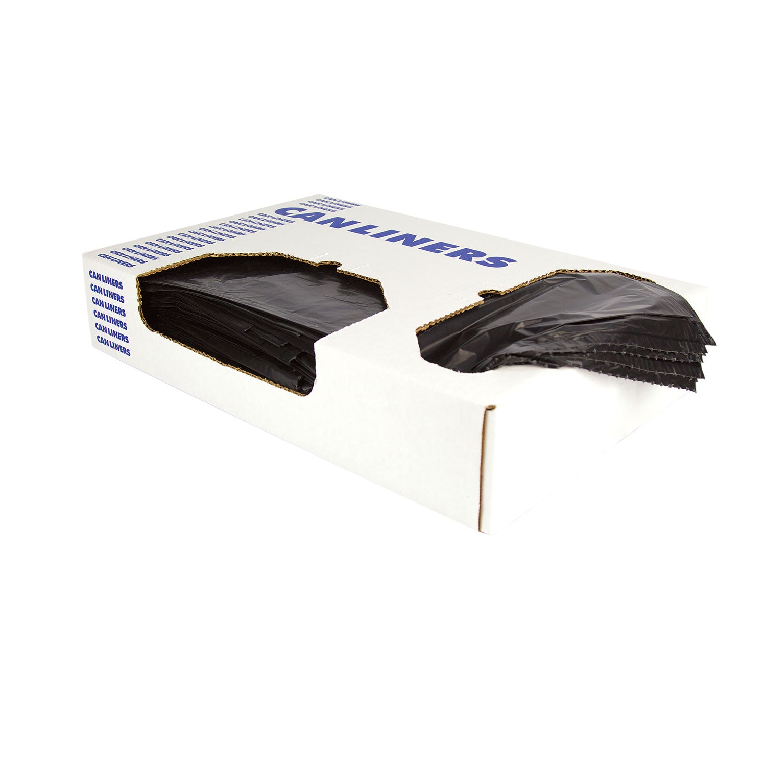 46" Length x 40" Width x 1.50 mil (38 Micron) Thickness - Low Density - Black - Linear Low-Density Polyethylene (LLDPE) - Office, School, Restaurant, Hotel - 100 / Carton