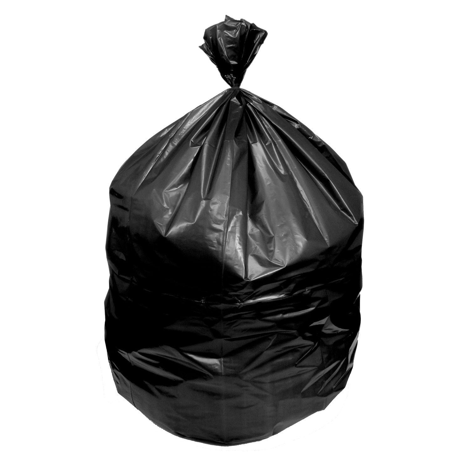 46" Length x 40" Width x 1.50 mil (38 Micron) Thickness - Low Density - Black - Linear Low-Density Polyethylene (LLDPE) - Office, School, Restaurant, Hotel - 100 / Carton