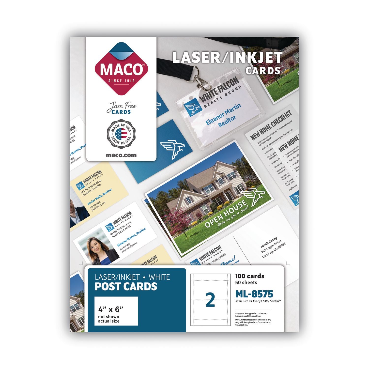 6" x 4" - Micro Perforated - White - 100 / Box