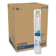 Dixie PerfecTouch 12 oz Insulated Paper Hot Coffee Cups by GP Pro - 12 fl oz - Coffee Haze - Paper - Hot Drink - 50 / Pack