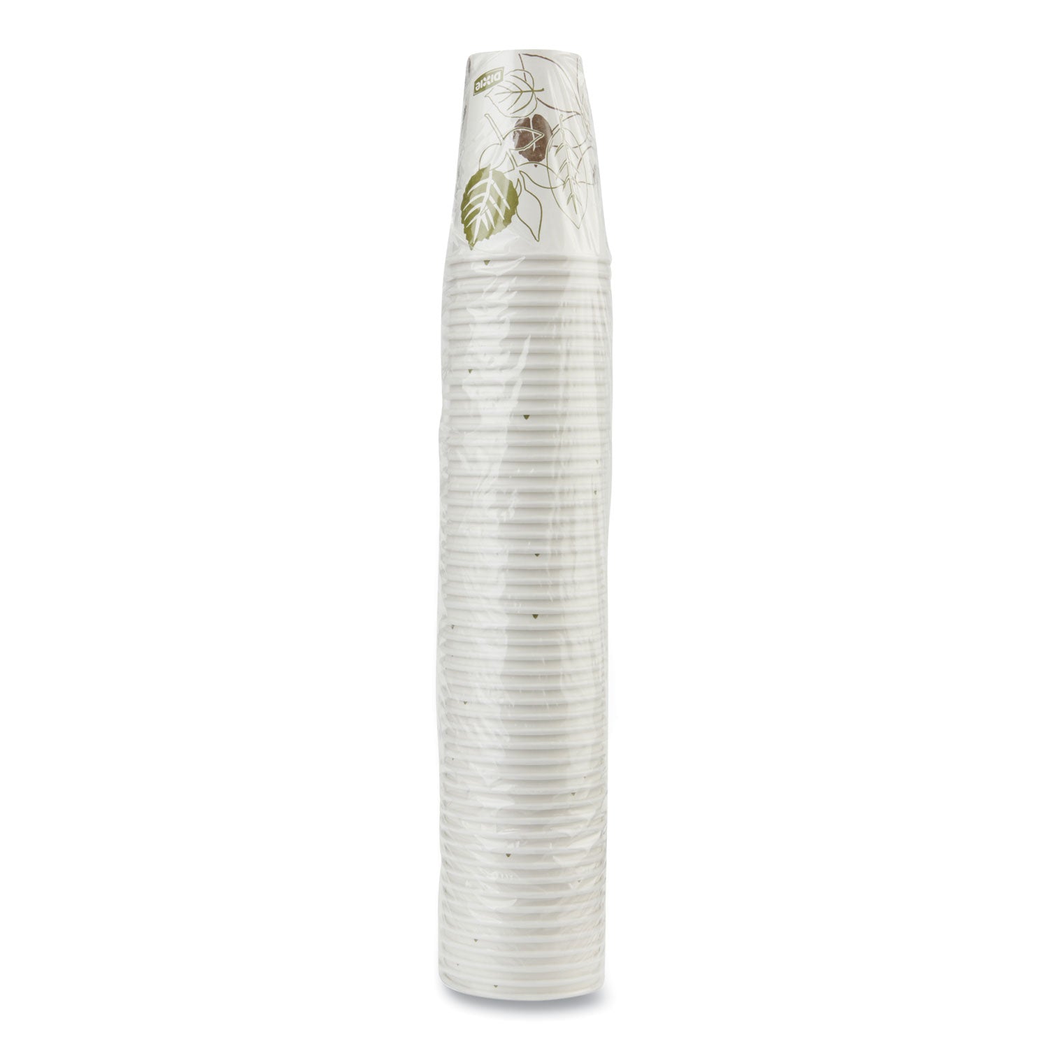 Pathways Paper Hot Cups, 8 oz, White/Brown, 50/Pack
