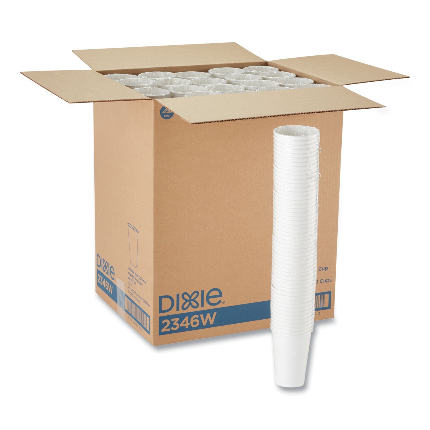 16 fl oz - White - Paper - Beverage, Hot Drink - 50 Cups/Pack - 20 Pack