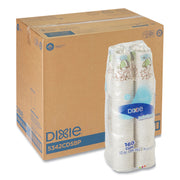 Dixie PerfecTouch 12 oz Insulated Paper Hot Coffee Cups, Assorted Colors, 160 Pack