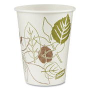 Dixie Pathways 8 oz Paper Hot Cups By GP Pro - 8 fl oz - White - Paper - Hot Drink - 50/Pack - 20 / Carton