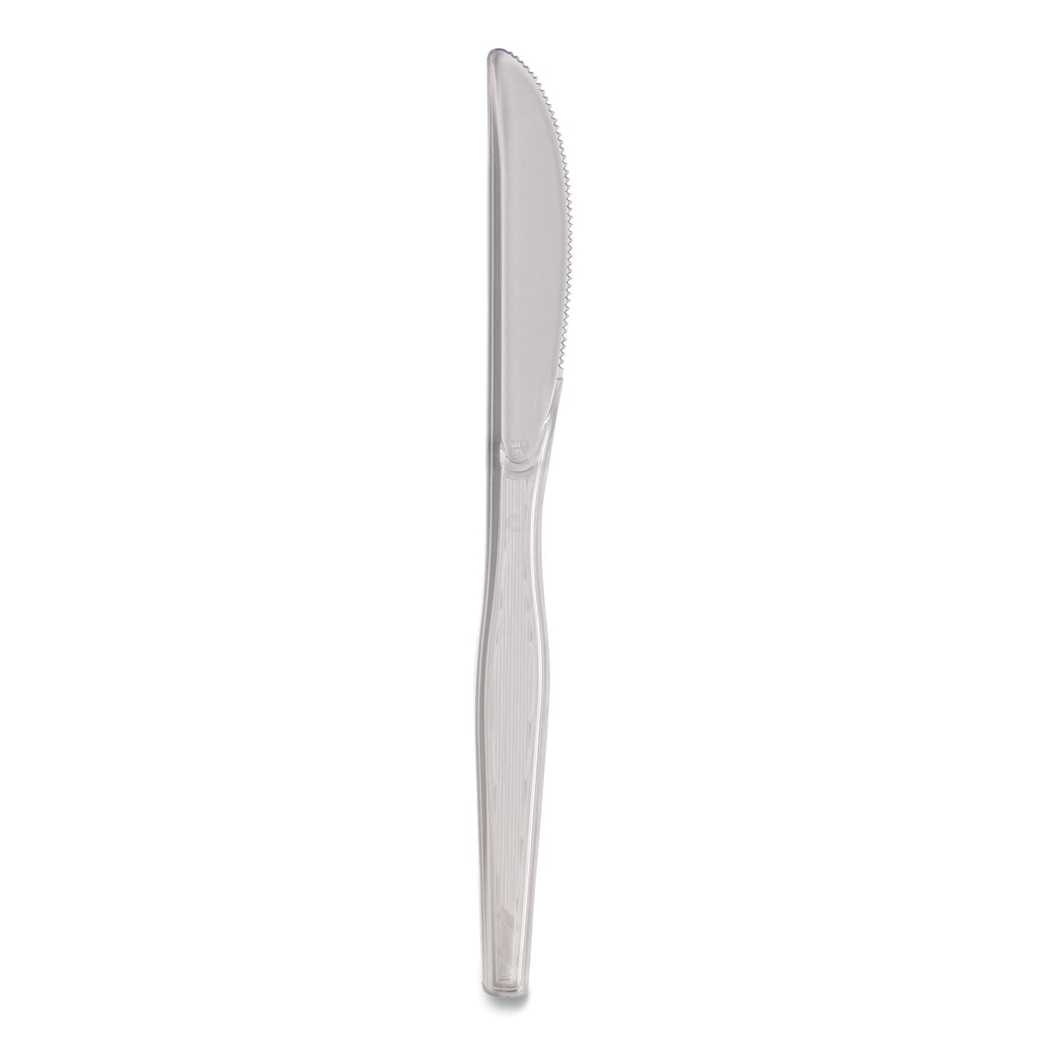 Dixie Heavyweight Plastic Cutlery - Knife - 1 x Knife - Breakroom - Disposable - Clear - 1000 / Carton