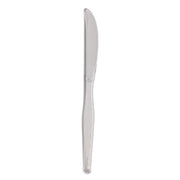 Dixie Heavyweight Plastic Cutlery - Knife - 1 x Knife - Breakroom - Disposable - Clear - 1000 / Carton