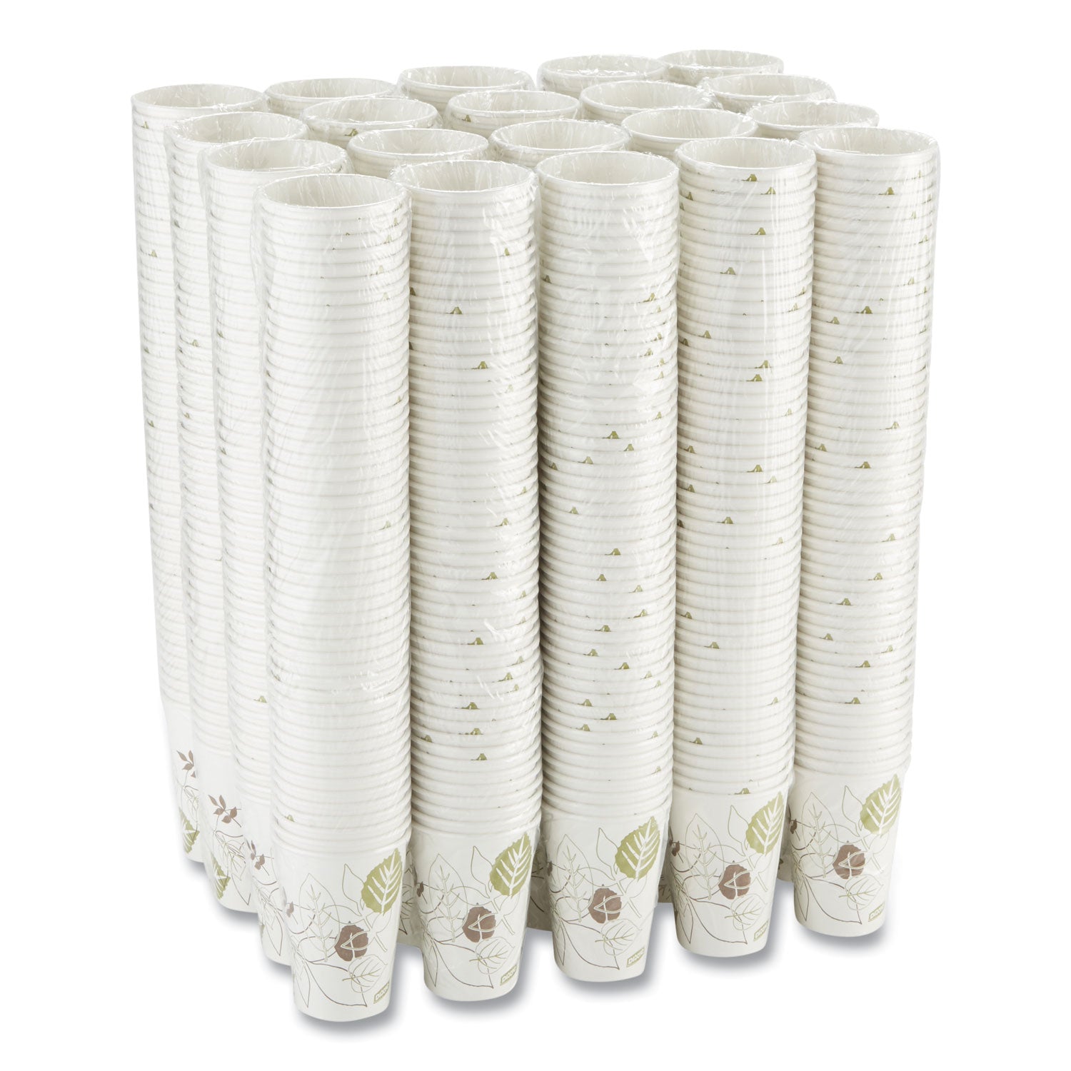 16 fl oz - White, Green - Paper - Hot Drink, Beverage - 50 / Pack