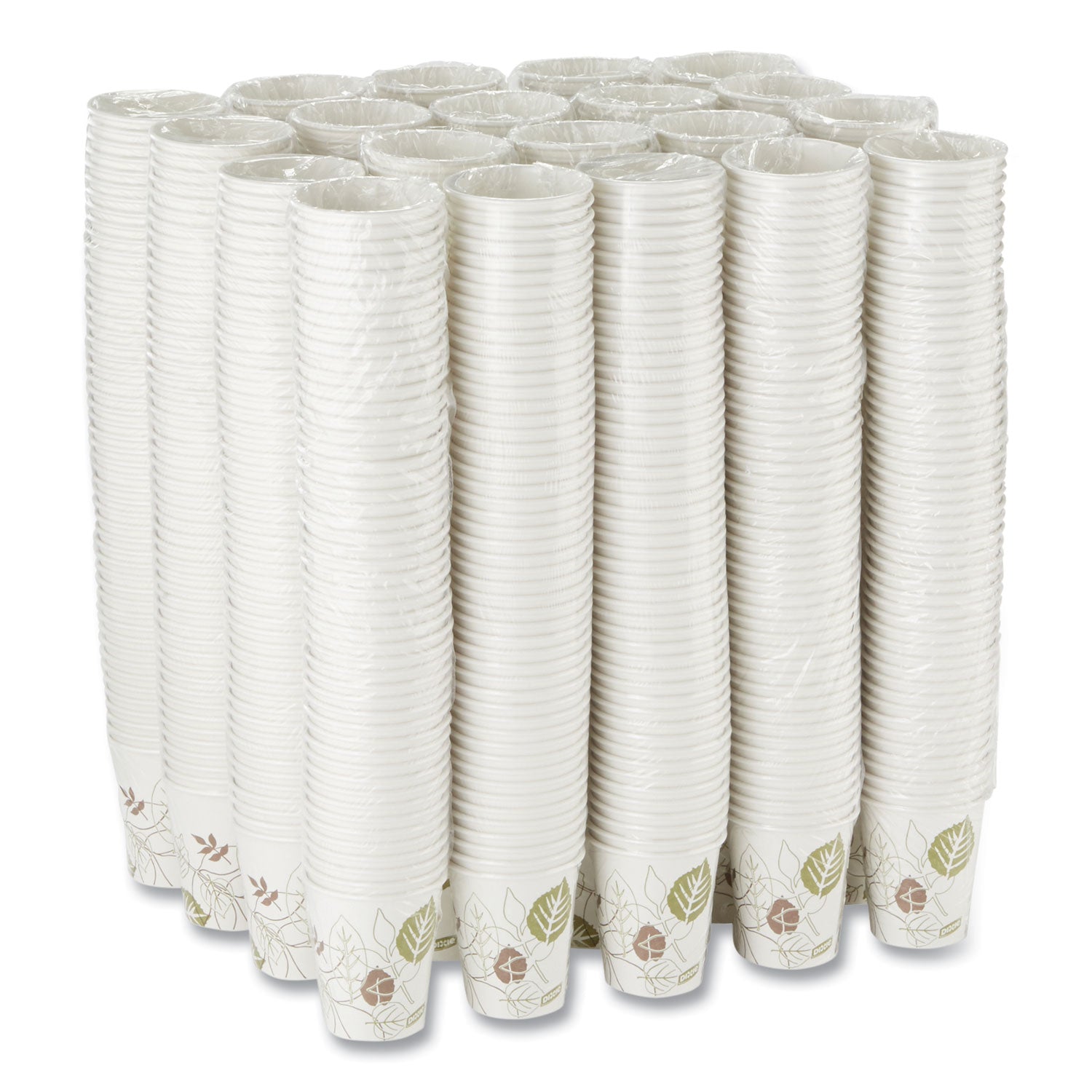 Dixie Pathways 10 oz Paper Hot Cups By GP Pro - 10 fl oz - White - Paper - Hot Drink - 50 / Pack