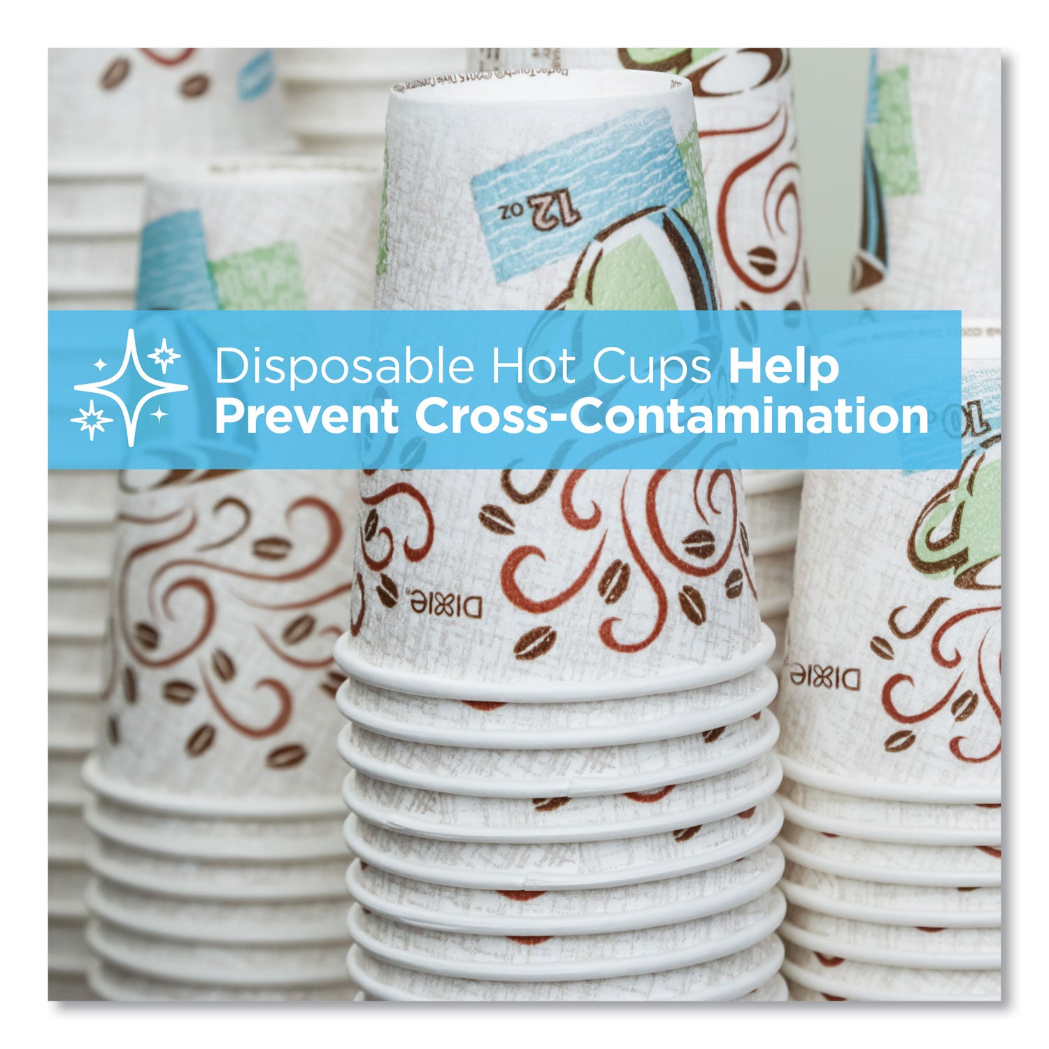 20 fl oz - White, Green, Brown - Paper - Hot Drink - 25/Pack - 20 / Carton