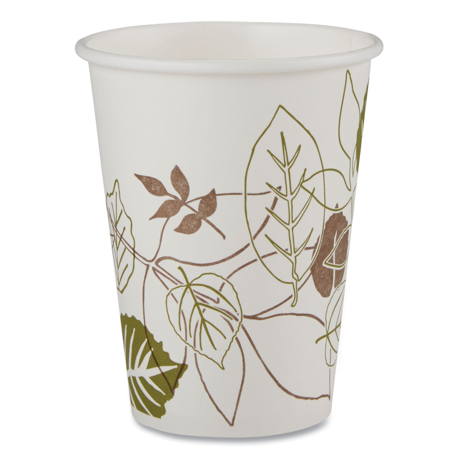 Dixie Pathways 12 oz Paper Hot Cups, White, Paper, 25 Pack