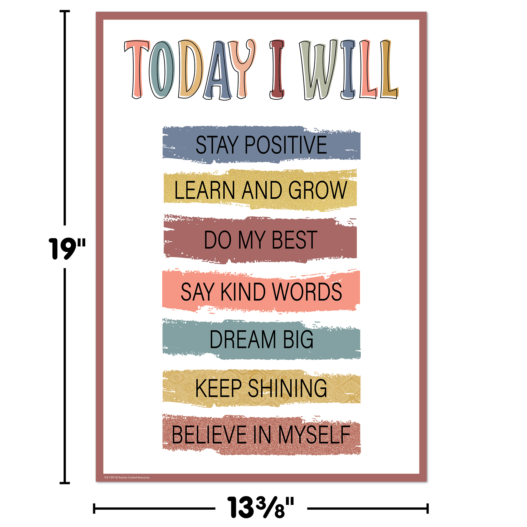 Today I Will Positive Poster