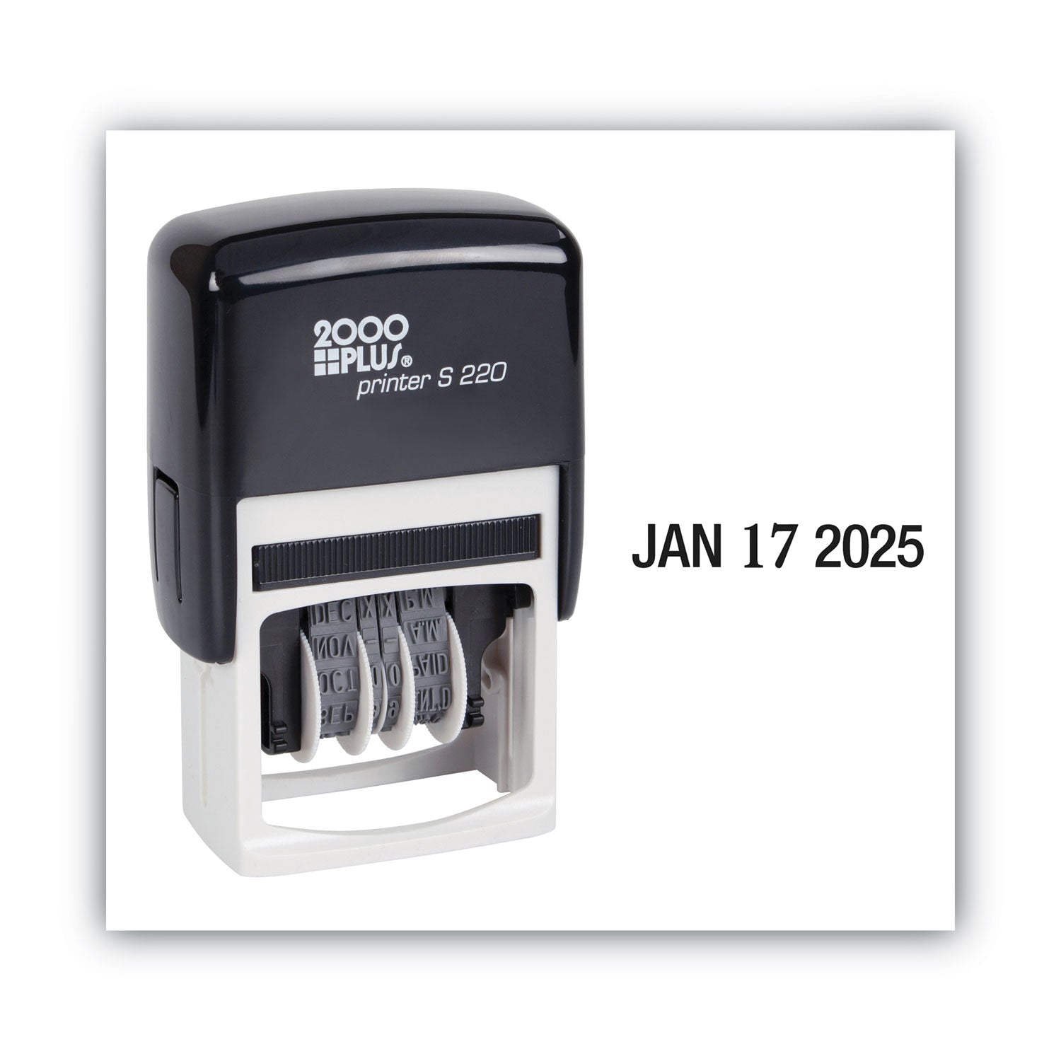 Date Stamp - Black - Plastic Plastic - 1 Each