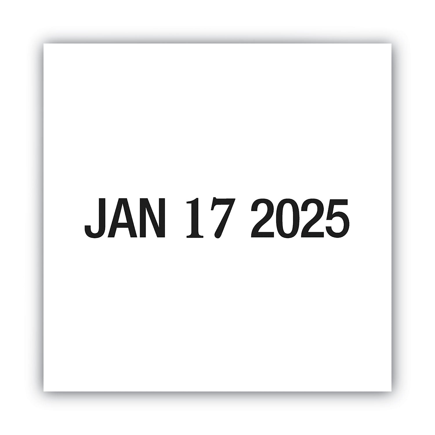 Date Stamp - Black - Plastic Plastic - 1 Each