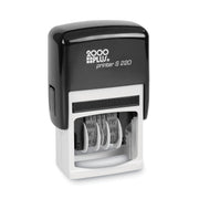 Date Stamp - Black - Plastic Plastic - 1 Each