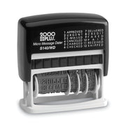 Message/Date Stamp - APPROVED, URGENT, E-MAILED, CANCELLED, CHARGED, CHECKED, CREDIT, FAXED, PAID, RECEIVED, SHIPPED, ... - 0.16" Impression Width x 11.06" Impression Length - 5000 Impression(s) - 1 Each