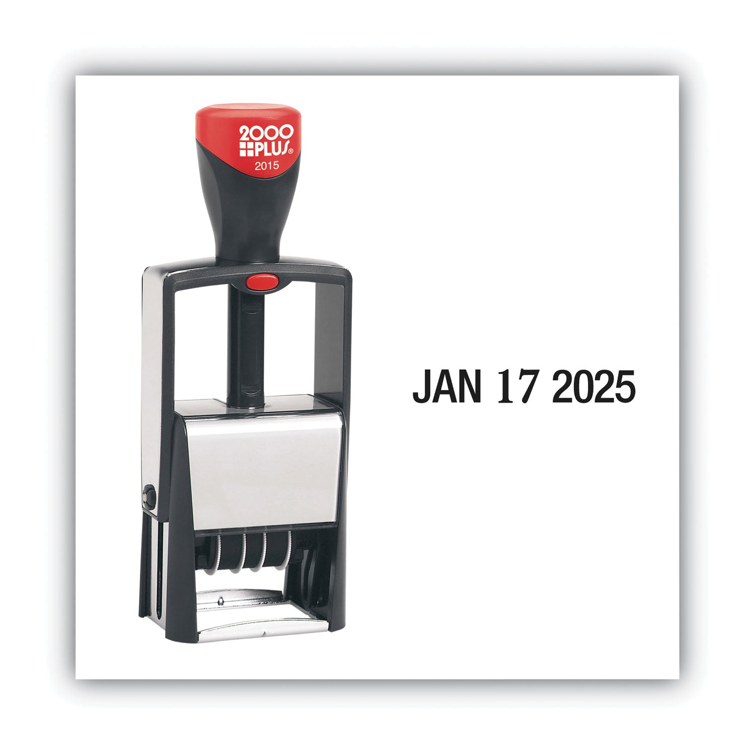 Date Stamp - 0.63" Impression Width x 1.25" Impression Length - 5000 Impression(s) - Black - 1 Each