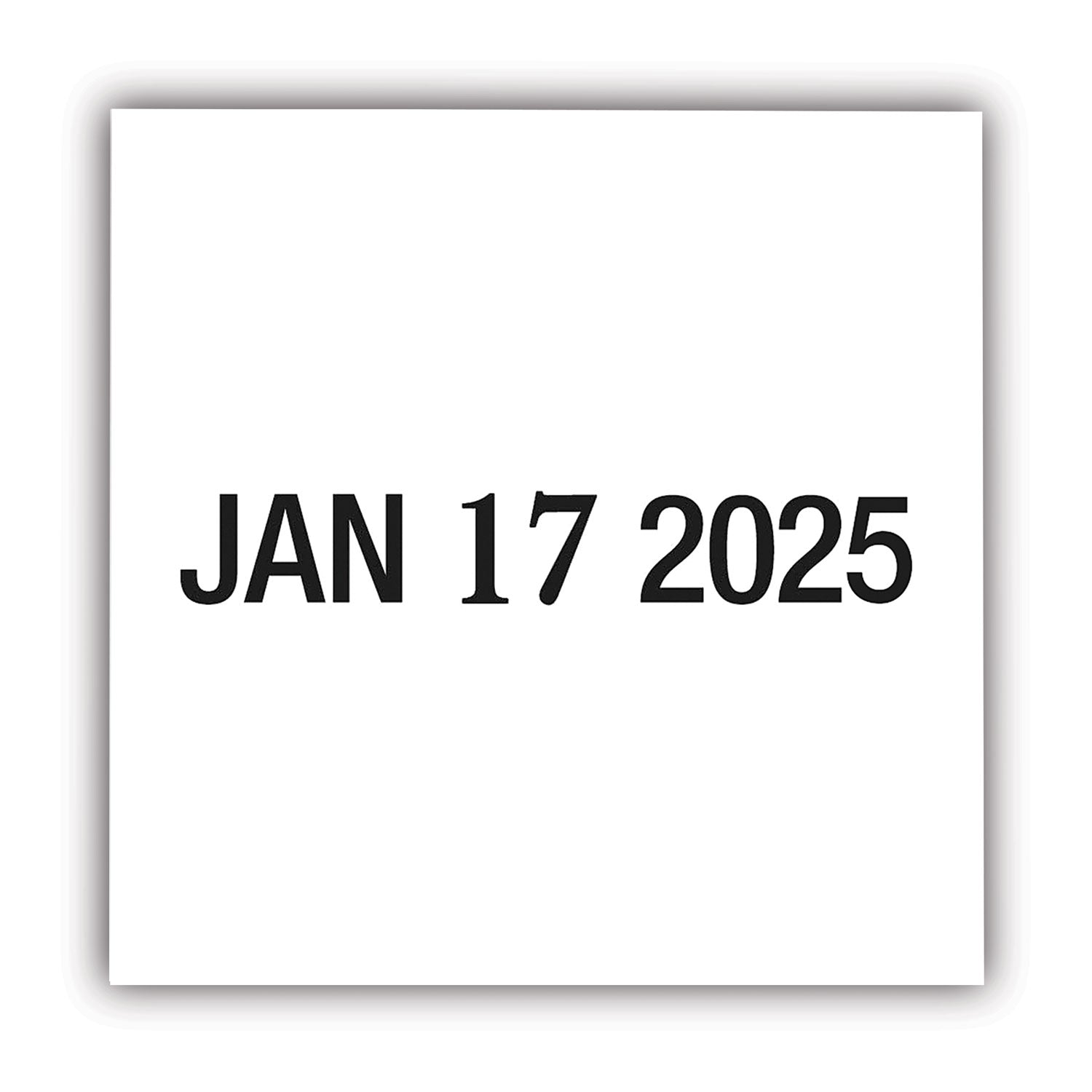 Date Stamp - 0.63" Impression Width x 1.25" Impression Length - 5000 Impression(s) - Black - 1 Each