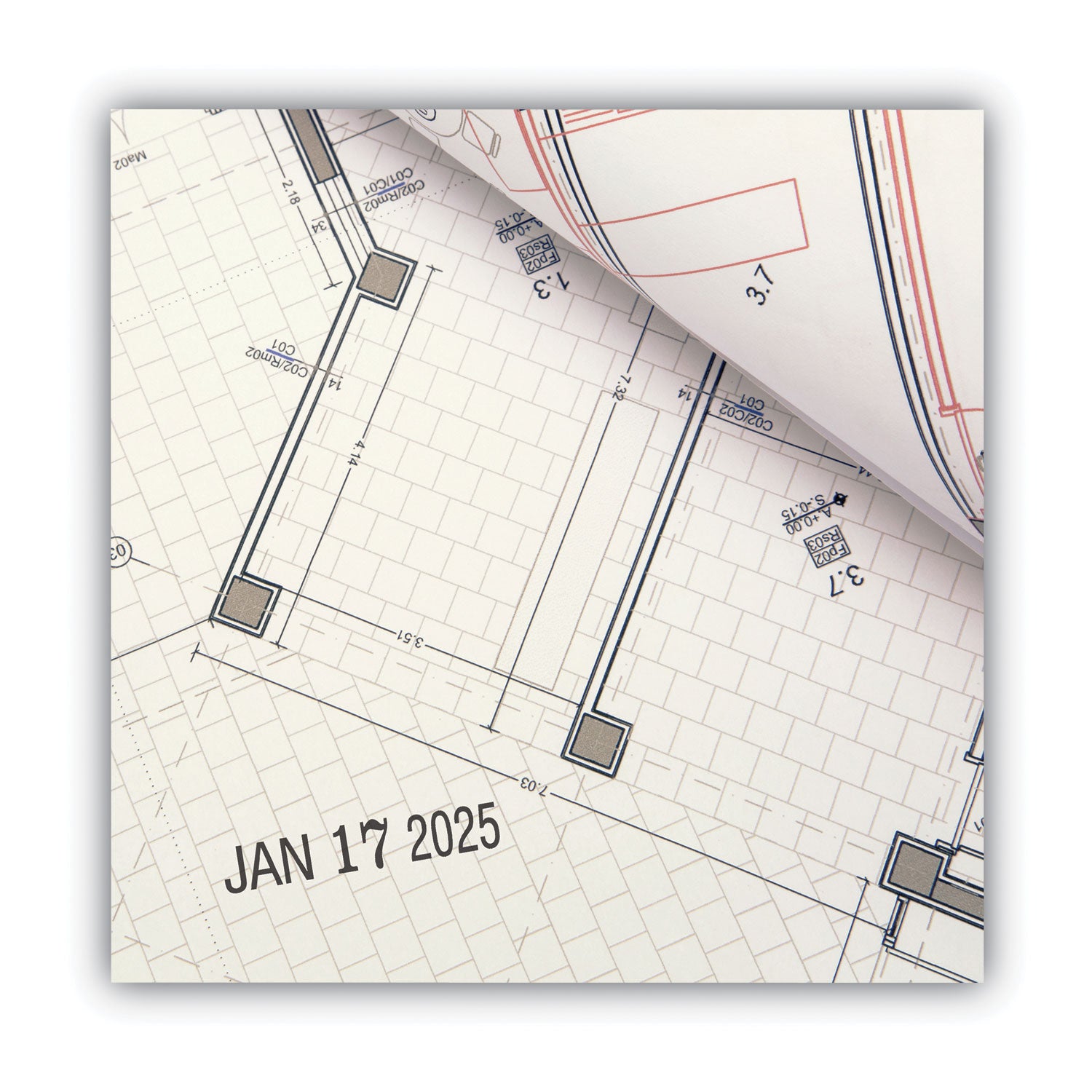 Date Stamp - 0.63" Impression Width x 1.25" Impression Length - 5000 Impression(s) - Black - 1 Each