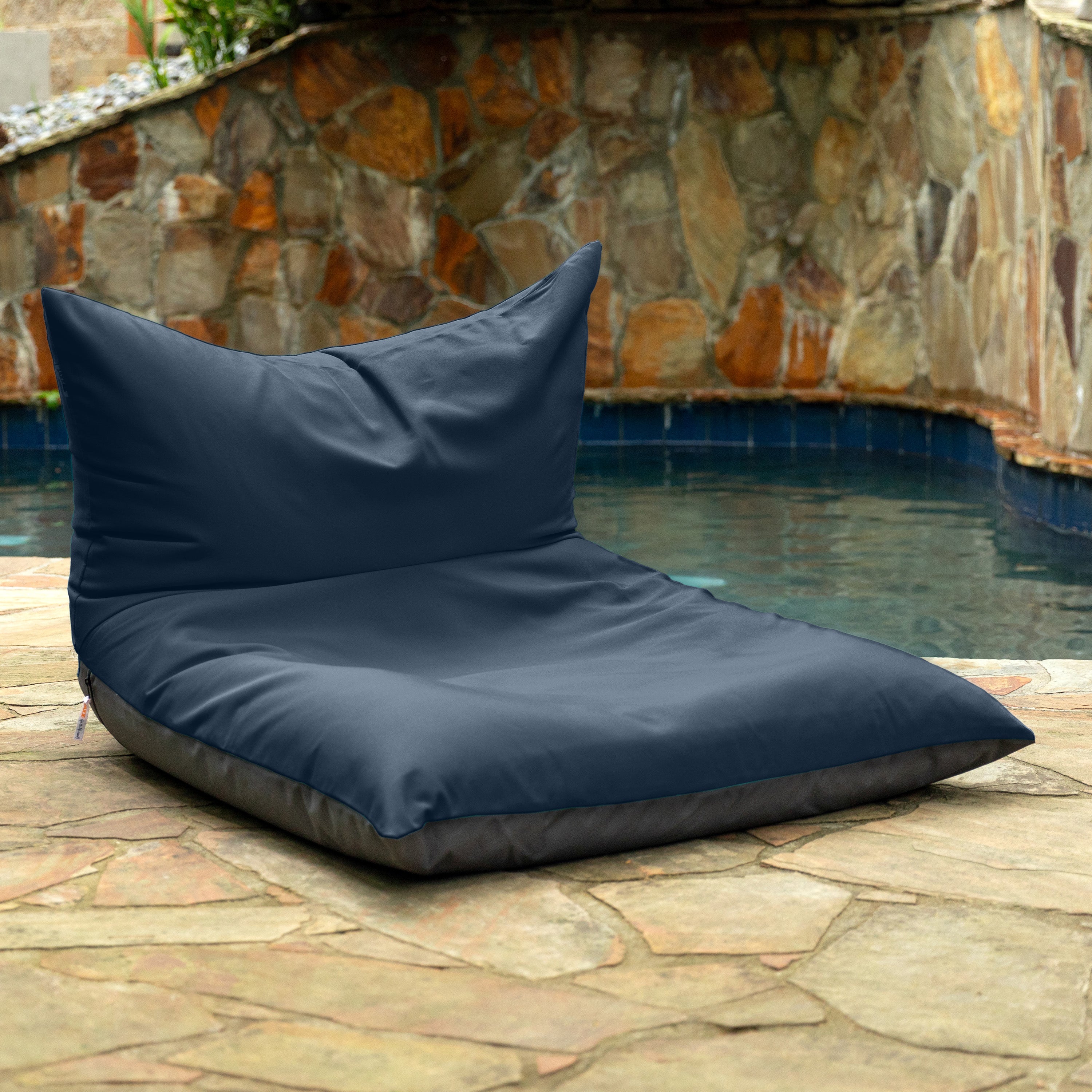 Jaxx Finster Outdoor Bean Bag Lounge Chair - Sunbrella Navy