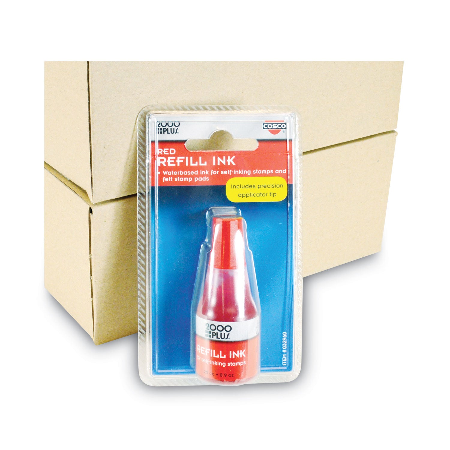 Cosco Self-inking Stamp Pad Refill Ink - Red Ink - 1 Each