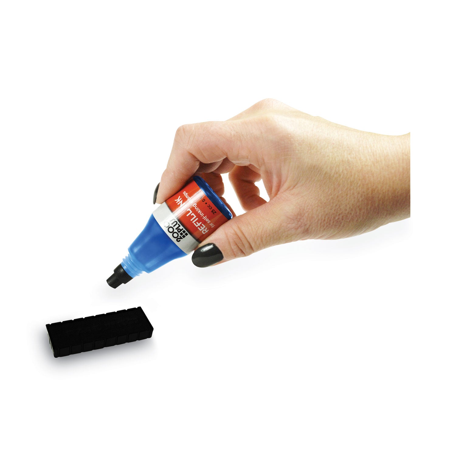 Cosco Self-inking Stamp Pad Refill Ink - Blue Ink - 1 Each