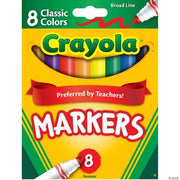 Crayola Classic Cone Tip Markers - 8 Pieces