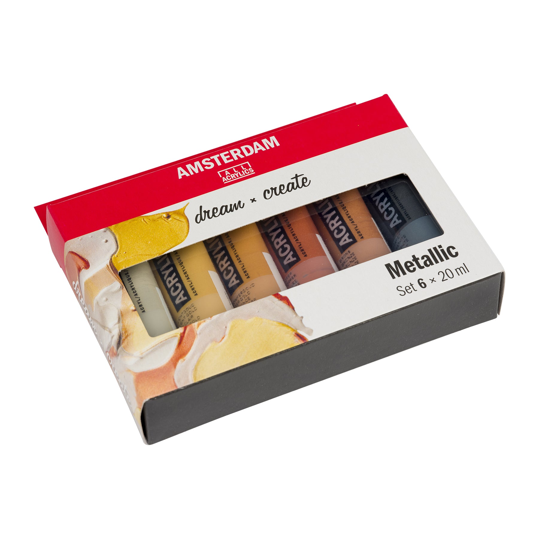 Standard Acrylic Metallics Set, 6 x 20mL