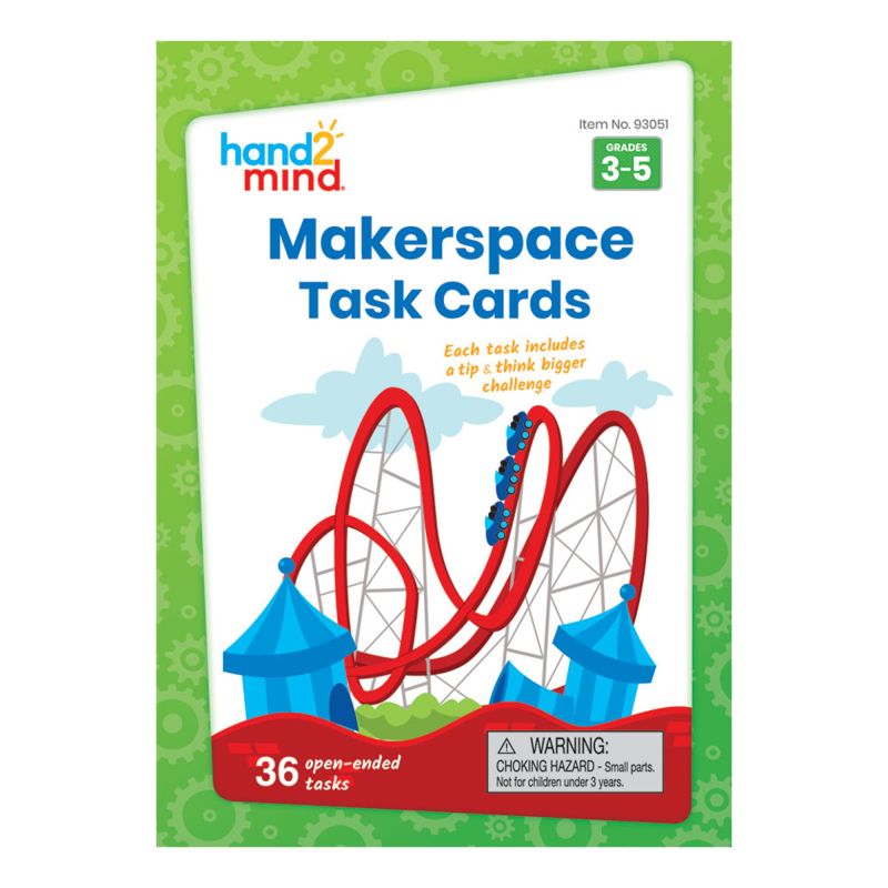 CARDS, MAKERSPACE 3-5, W/RING, SET/36