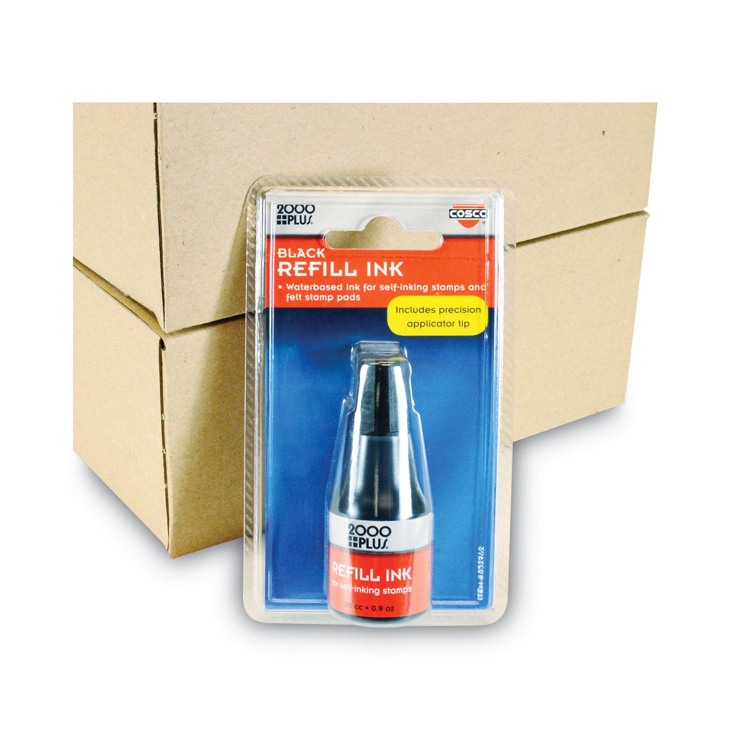 Cosco Self-inking Stamp Pad Refill Ink - Black Ink - 1 Each