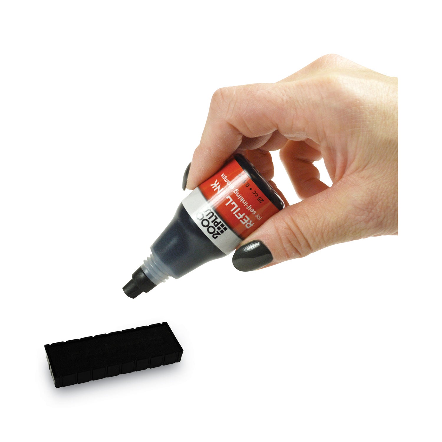 Cosco Self-inking Stamp Pad Refill Ink - Black Ink - 1 Each