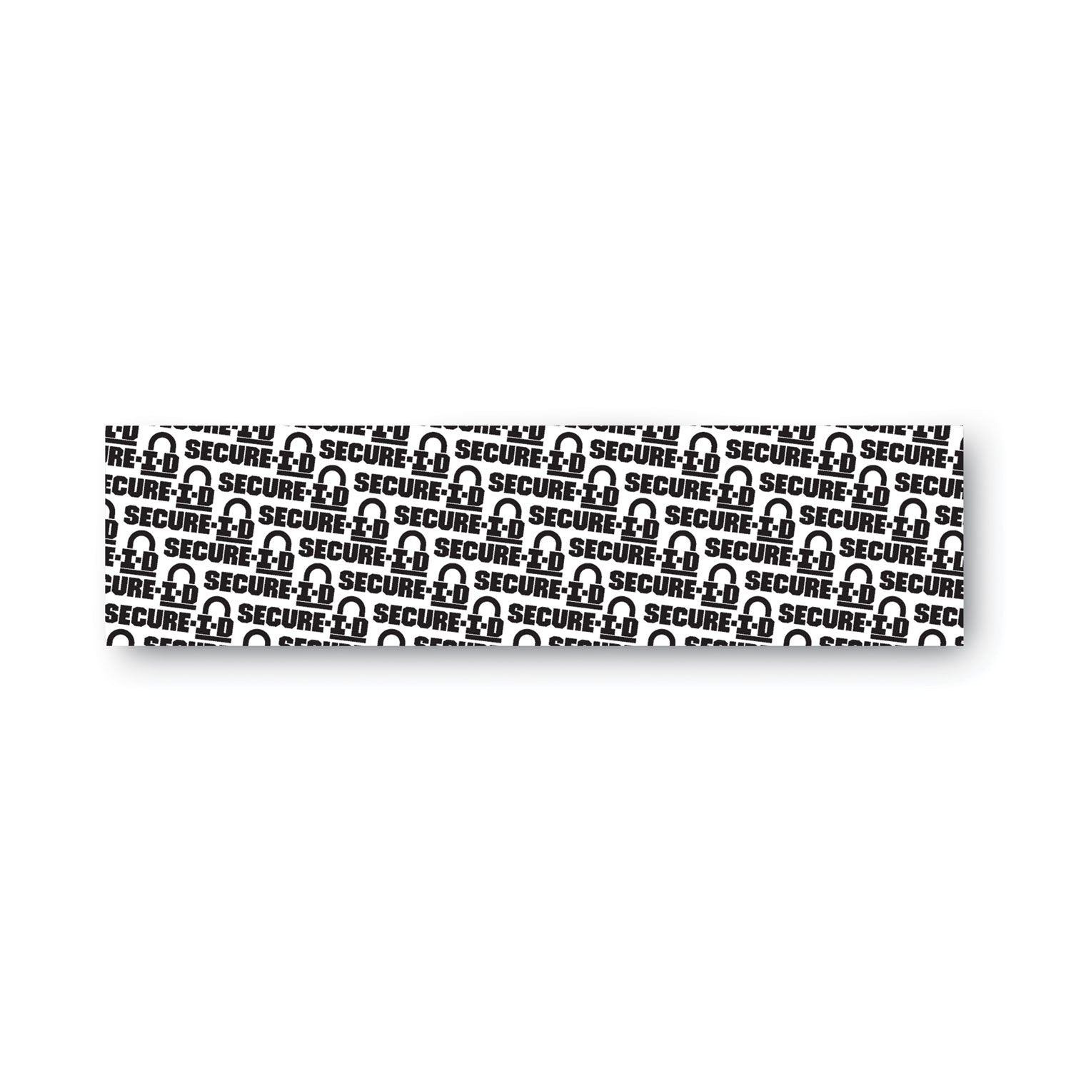 secure-i-d security stamp, obscures area 2.5 x 0.31, black