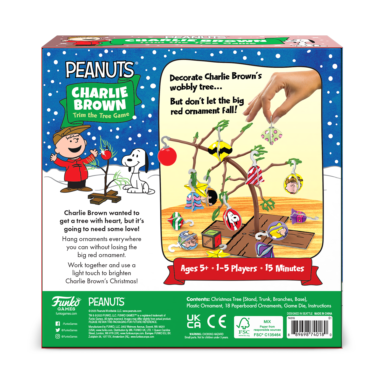 Peanuts: Charlie Brown Trim the Tree Game