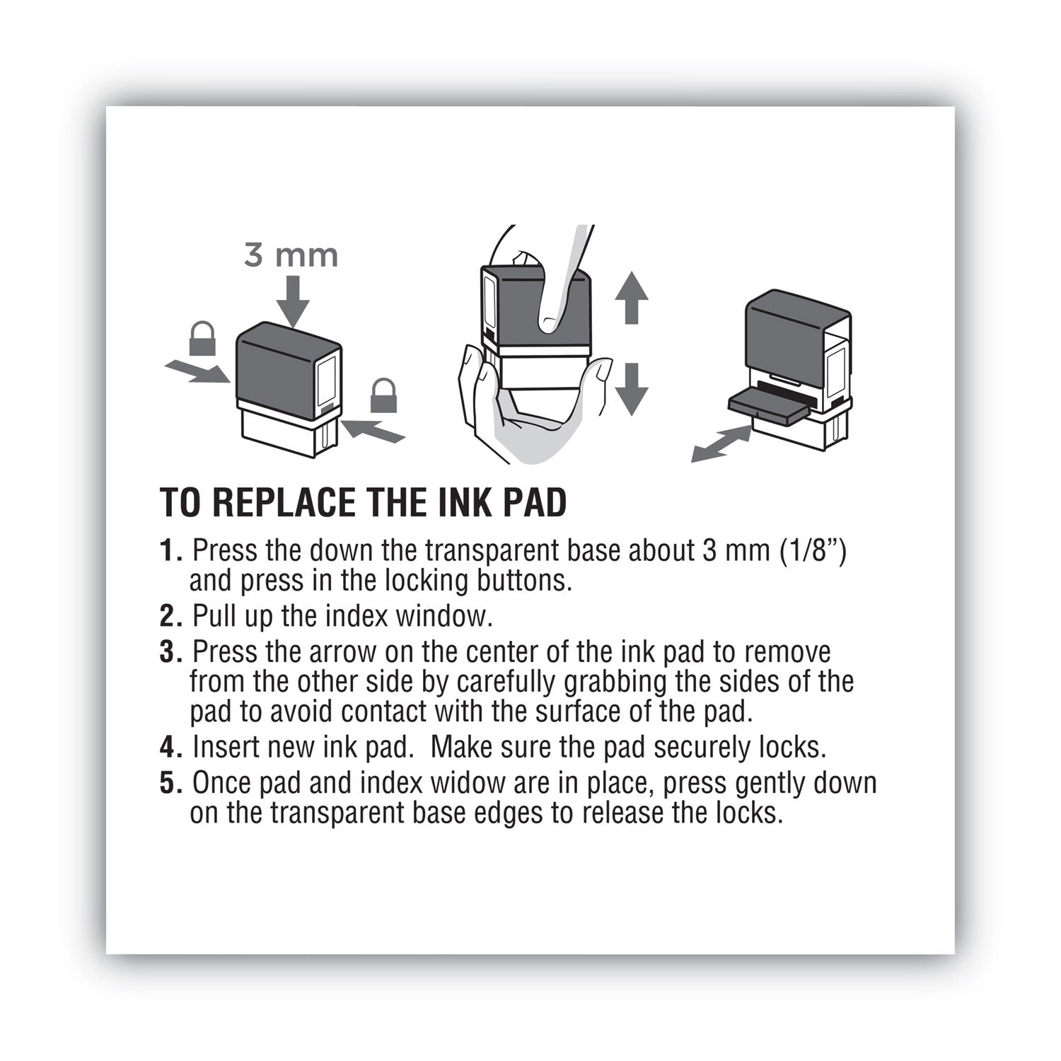 COSCO 2002 Plus Stamp No. 30 Replacement Ink Pad