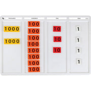 Place Value Action Tiles with Tray - Set of 3