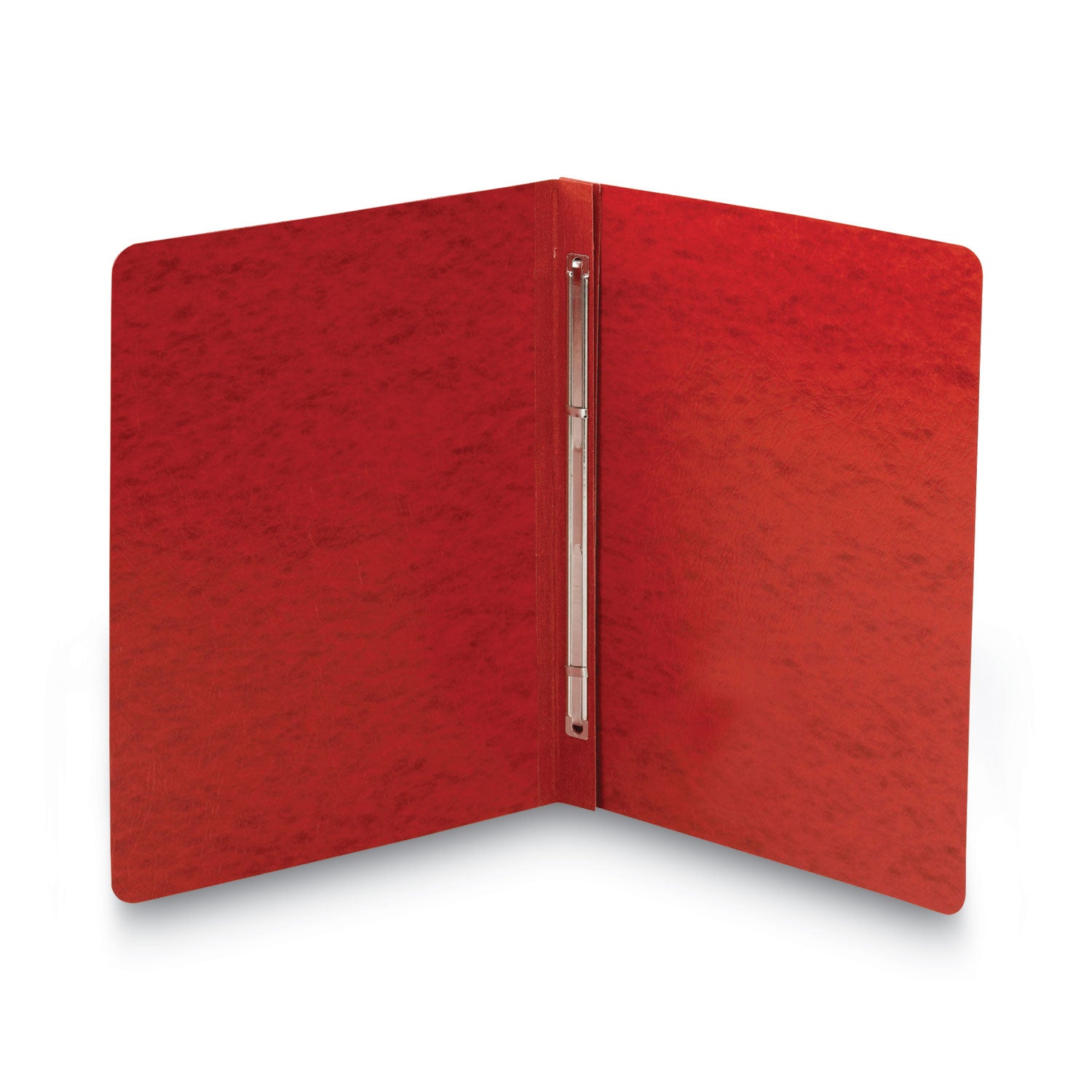 Smead Premium Pressboard Letter Fastener Folder, 8.5" x 11", 3" Expansion, 1 Fastener, 25 pt., Bright Red, Reinforced Hinge, Heavy Duty, Moisture & Stain Resistant, Rounded Corner, 100% Recycled, 1 Each