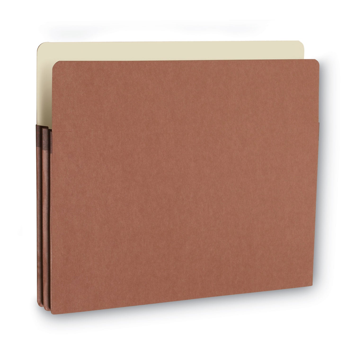 Smead Straight Tab Cut Letter Recycled File Pocket - 8 1/2" x 11" - 1 3/4" Expansion - Top Tab Location - 12.5 pt. - Redrope - Tear Proof - 30% Recycled - 25 / Box