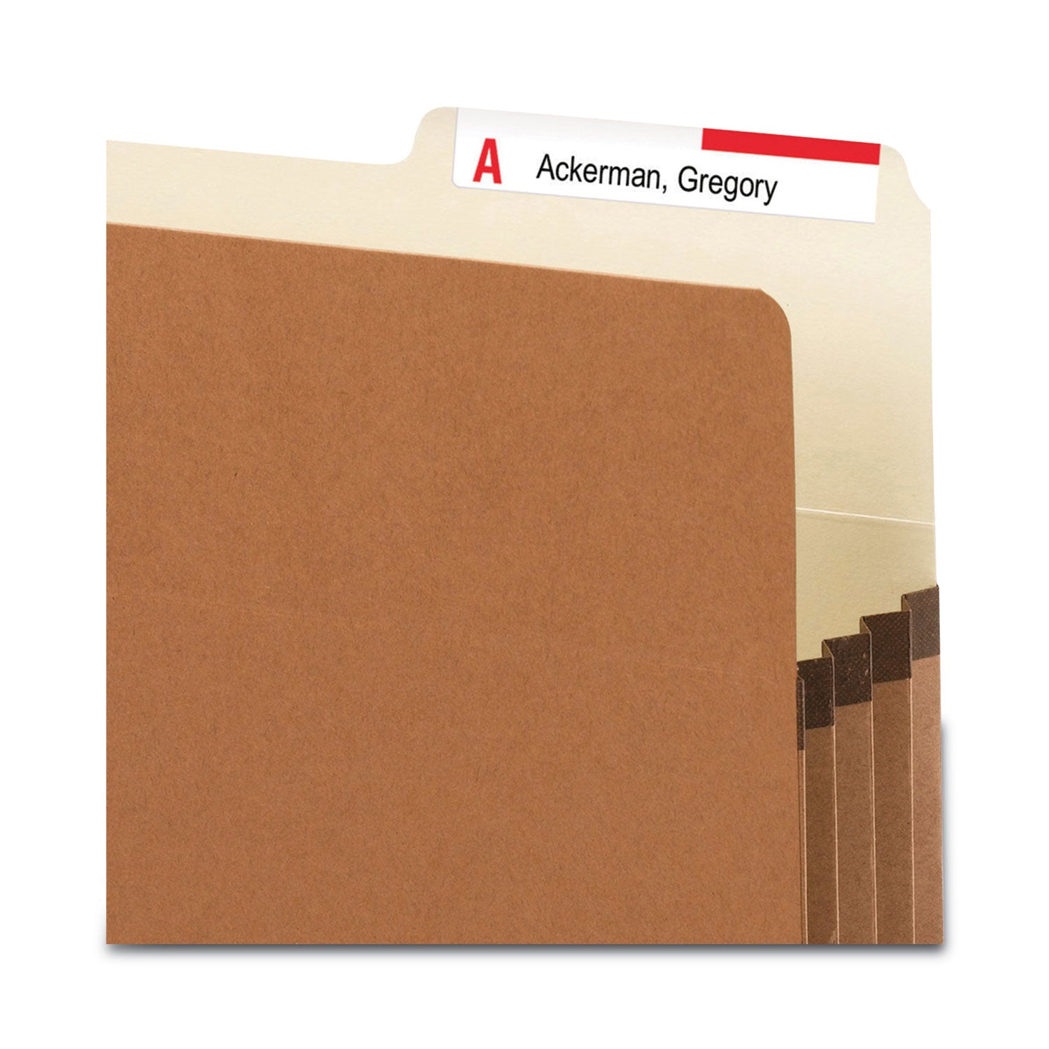 Smead 2/5 Tab Cut Legal Recycled File Pocket - 8 1/2" x 14" - 3 1/2" Expansion - Right Tab Position - 9 pt. - Redrope - Tear Resistant, Reinforced Gusset, Durable - 30% Recycled - 25 / Box