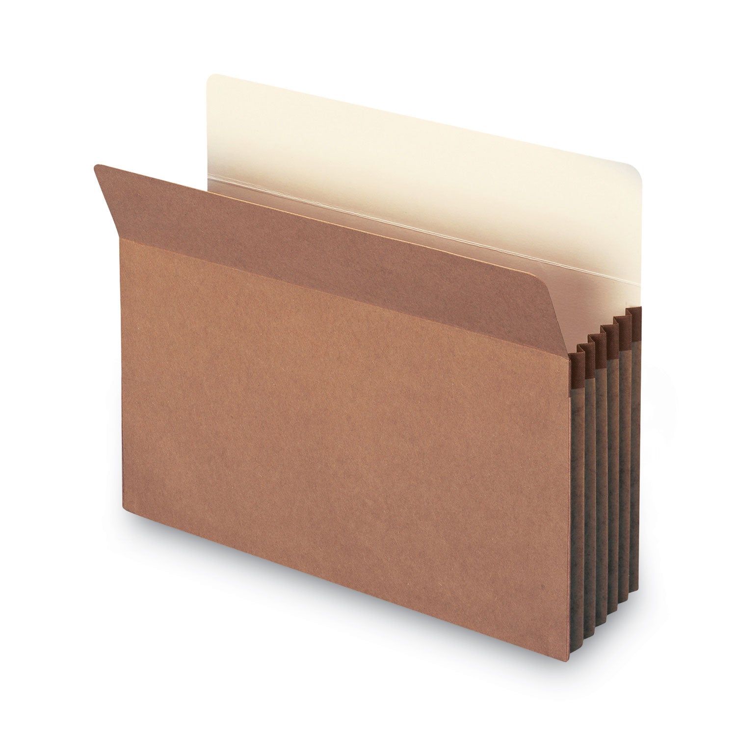 Smead Straight Tab Letter Size Recycled File Pocket, 8.5" x 11", 5.25" Expansion, Redrope, Tear Resistant, Reinforced Gusset, 30% Recycled, 10/Box